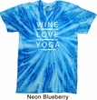 Wine Love Yoga Twist Tie Dye Shirt