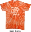 Wine Love Yoga Twist Tie Dye Shirt