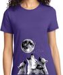 Wolves Howling at The Moon Bottom Print Ladies Shirt