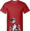 Wolves Howling at The Moon Bottom Print Mens Tall Shirt