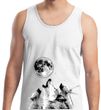Wolves Howling at The Moon Bottom Print Mens Tank Top