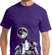 Wolves Howling at The Moon Bottom Print Shirt