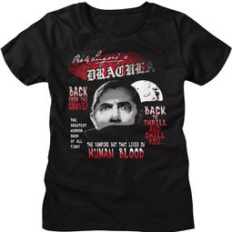 Women's Dracula Back From the Dead Ladies' T-shirt - Black
