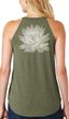 Clearance - Womens Lotus Flower Rocker Tank Top - Back Print