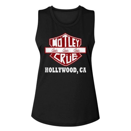 Womens Motley Crue CRUE SIGN Sleeveless Tee - Black