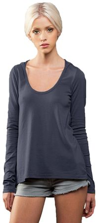 Womens Thin Hoodie Tee Shirt - Made in the USA