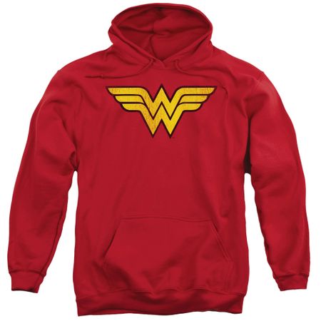 Wonder Woman Hoodie Logo Red Sweatshirt Hoody
