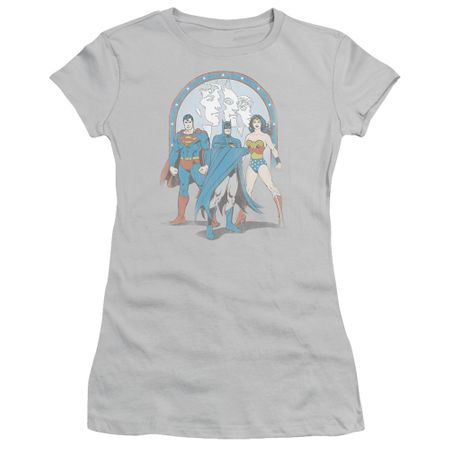 Wonder Woman Juniors Shirt Friends Silver T-Shirt