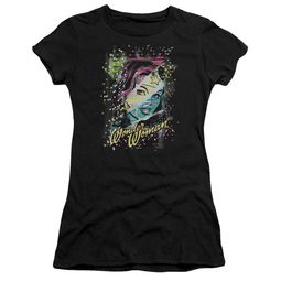 Wonder Woman Juniors T-shirt - Color Block Black Tee Wonder Woman Juniors T-shirt - Color Block Black Tee