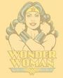 Wonder Woman Juniors T-shirt - Wonder At Large Yellow Tee