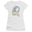 Wonder Woman Juniors T-shirt - Wonder Scroll White Tee