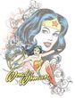 Wonder Woman Juniors T-shirt - Wonder Scroll White Tee