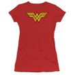 Wonder Woman Juniors T-shirt - Wonder Woman Logo Red Tee
