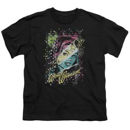 Wonder Woman Kids Shirt Color Block Black T-Shirt Wonder Woman Kids Shirt Color Block Black T-Shirt