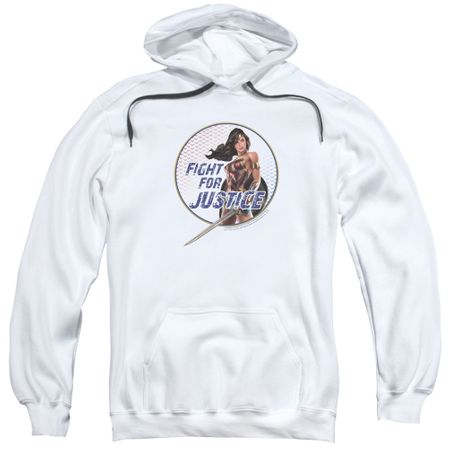 Wonder Woman Movie  Hoodie Fight For Justice White Sweatshirt Hoody