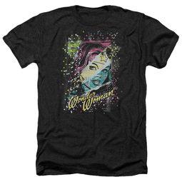 Wonder Woman Shirt Color Block Heather Black T-Shirt Wonder Woman Shirt Color Block Heather Black T-Shirt