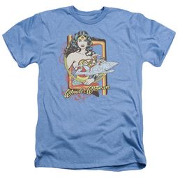 Wonder Woman Shirt Invisible Jet Heather Light Blue T-Shirt