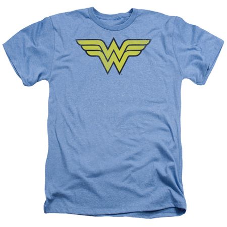 Wonder Woman Shirt Logo Heather Light Blue T-Shirt