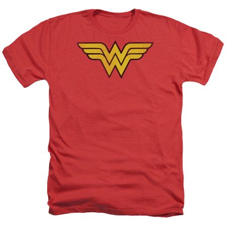 Wonder Woman Shirt Logo Heather Red T-Shirt
