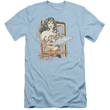 Wonder Woman Slim Fit Shirt Invisible Jet Light Blue T-Shirt