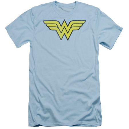 Wonder Woman Slim Fit Shirt Logo Light Blue T-Shirt
