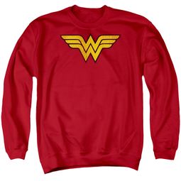 Wonder Woman Sweatshirt Logo Adult Red Sweat Shirt