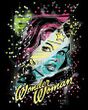 Wonder Woman T-shirt - Color Block DC Comics Adult Black Tee