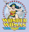 Wonder Woman T-shirt - Star Of Paradise Island Adult Light Blue Tee