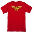 Wonder Woman T-shirt - Wonder Woman Logo Adult Red Tee