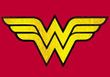 Wonder Woman T-shirt - Wonder Woman Logo Adult Red Tee