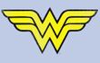 Wonder Woman T-shirt - WW Logo Distressed Adult Light Blue Tee