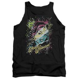 Wonder Woman Tank Top Color Block Black Tanktop Wonder Woman Tank Top Color Block Black Tanktop