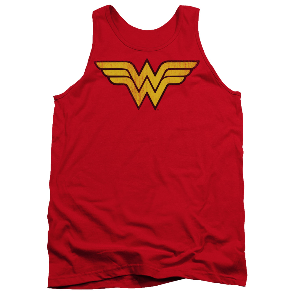 Wonder Woman Tank Top Logo Red Tanktop Wonder Woman Logo Shirts