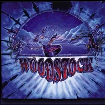 Woodstock T-shirt - Flying Guitar Adult Tie Dye Tee