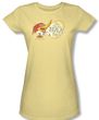 Woody Woodpecker Junior Shirt Famous Laugh Yellow Tee T-Shirt