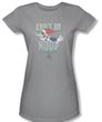 Woody Woodpecker Junior Shirt Knock On Wood Silver Tee T-Shirt