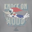 Woody Woodpecker Junior Shirt Knock On Wood Silver Tee T-Shirt