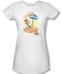 Woody Woodpecker Junior Shirt Summertime White Tee T-Shirt