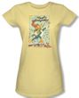 Woody Woodpecker Junior Shirt Vintage Woody Yellow Tee T-Shirt