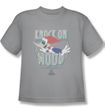 Woody Woodpecker Kids Shirt Knock On Wood Silver Tee T-Shirt