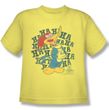 Woody Woodpecker Kids Shirt Laugh It Up Yellow Tee T-Shirt