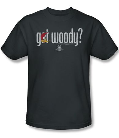 Woody Woodpecker Shirt Got Woody Adult Charcoal Tee T-Shirt