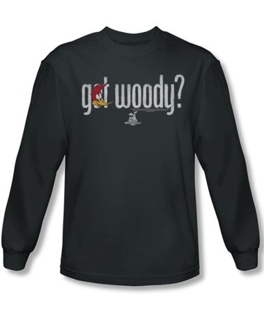Woody Woodpecker Shirt Got Woody Charcoal Long Sleeve Tee T-Shirt