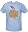 Woody Woodpecker Shirt Guess Who Adult Heather Light Blue Tee T-Shirt