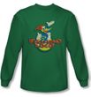 Woody Woodpecker Shirt Pajaro Loco Kelly Green Long Sleeve Tee T-Shirt