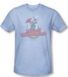 Woody Woodpecker Shirt Retro Fade Adult Heather Light Blue Tee T-Shirt