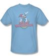 Woody Woodpecker Shirt Retro Fade Adult Light Blue Tee T-Shirt