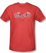 Woody Woodpecker Shirt Sketchy Bird Adult Heather Red Tee T-Shirt