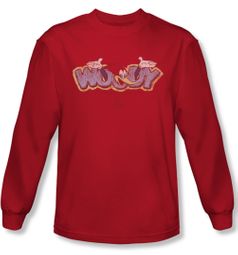 Woody Woodpecker Shirt Sketchy Bird Red Long Sleeve Tee T-Shirt