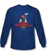 Woody Woodpecker Shirt Woody T Royal Blue Long Sleeve Tee T-Shirt